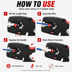 ⚡ HOT SALE | Automatic Wire Stripper & Cutter – Self-Adjusting 2-in-1 Cable Stripping Tool for Electrical & DIY Work