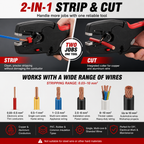 ⚡ HOT SALE | Automatic Wire Stripper & Cutter – Self-Adjusting 2-in-1 Cable Stripping Tool for Electrical & DIY Work