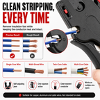 ⚡ HOT SALE | Automatic Wire Stripper & Cutter – Self-Adjusting 2-in-1 Cable Stripping Tool for Electrical & DIY Work