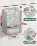 2-in-1 Durable Plastic Grocery Bag Holder, Organizing Kitchen Storage Organizer