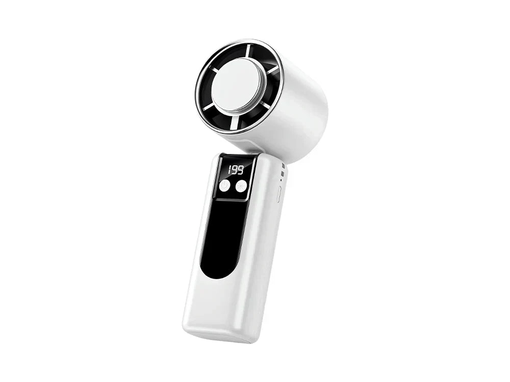 ❄️💨50% OFF Handheld Portable Fan with Ice Cooler⚡🥶 Personal Misting Fan for Outdoor Sports, Travel & Gym | Rechargeable, 3 Speeds, Instant Cooling Relief