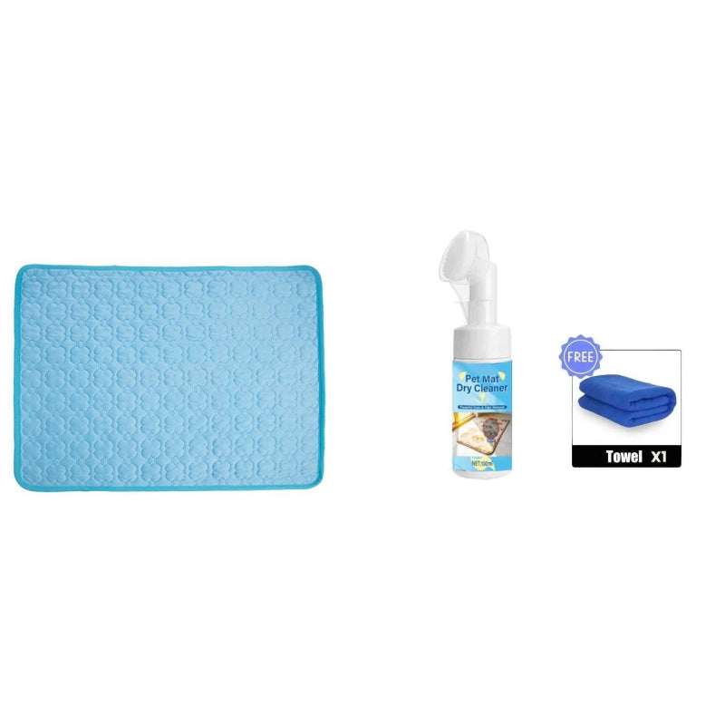 🧊⚡ Summer Sale! No-Water Pet Cooling Mat – Breathable Oxford Fabric, Fits Any Bed/Crate