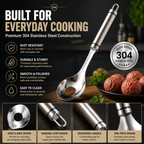 🍝 2-Pack Stainless Steel Meatball Maker Spoon – Make Perfect Meatballs Without Messy Hands