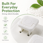 ✨ Baby Proof Socket Covers with Smart Handle Design – Fits 2 & 3 Prong Outlets for Easy Parent Removal