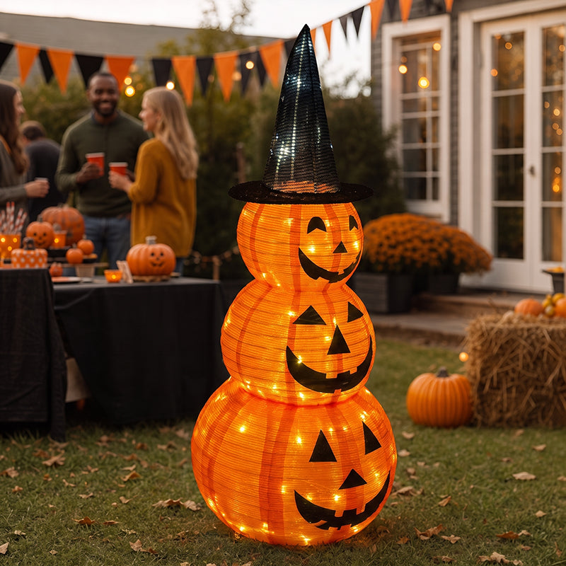 🎃Halloween Light-Up Pumpkin Tower