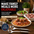 🍝 2-Pack Stainless Steel Meatball Maker Spoon – Make Perfect Meatballs Without Messy Hands
