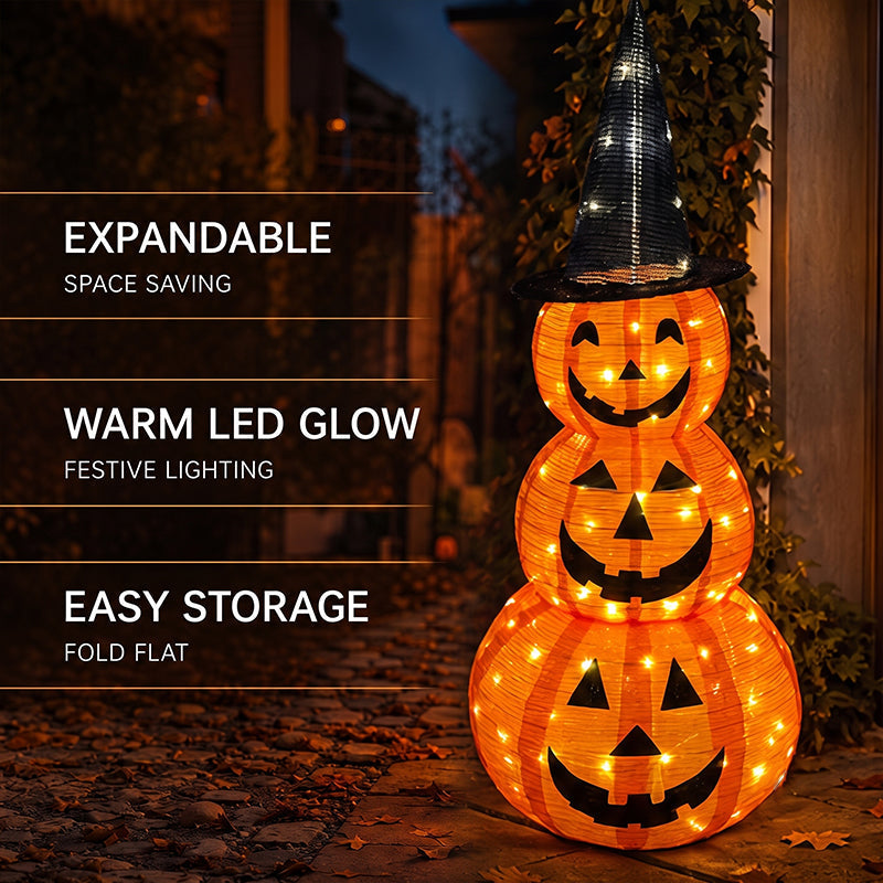🎃Halloween Light-Up Pumpkin Tower