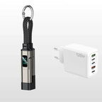📢📢50% OFF !! ⏰4-in-1 Digital Display Keychain Charging Cable🔋📱