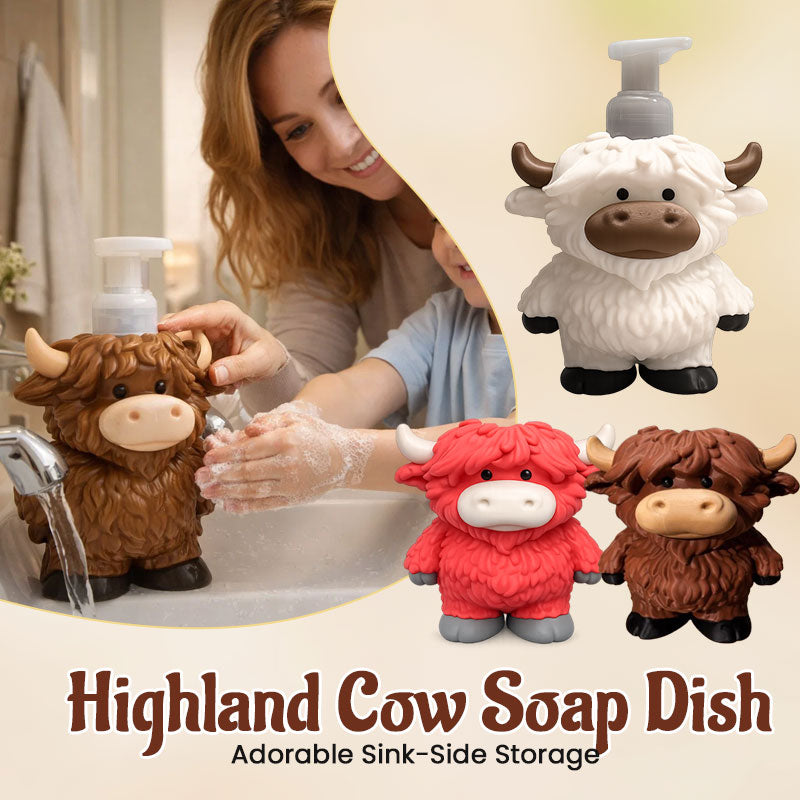 🔥Hot Sale 50% OFF -🐮✨Adorable Highland Cow Bottle for Hand Soap & Shower Gel