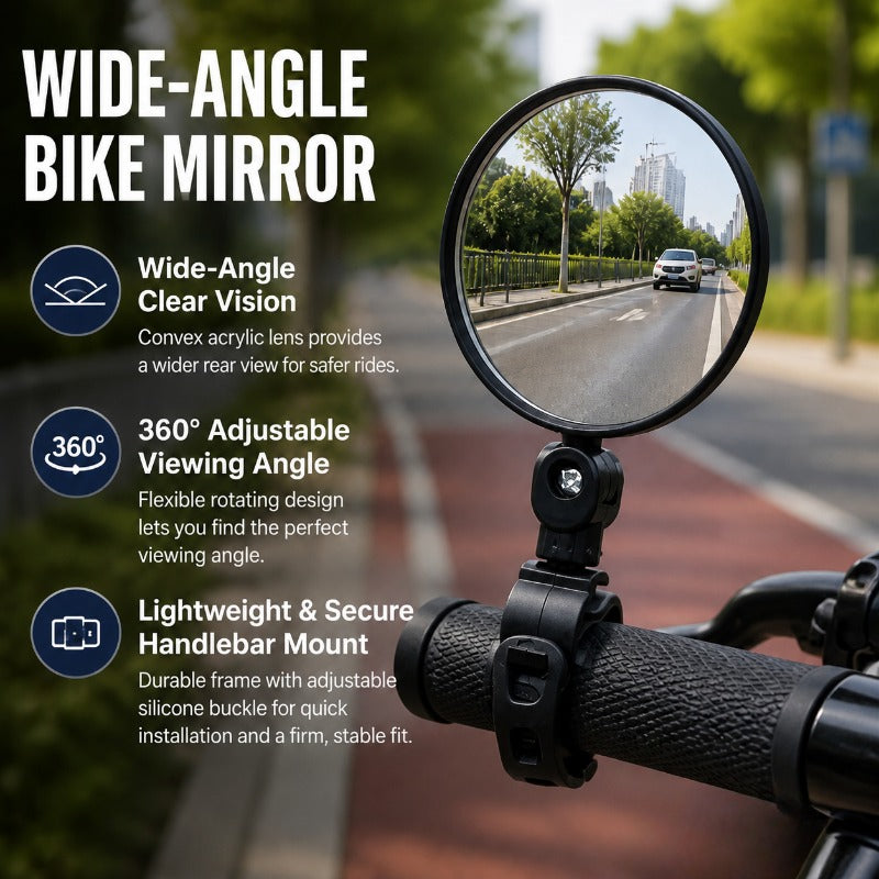 360 Adjustable Bicycle Mirror