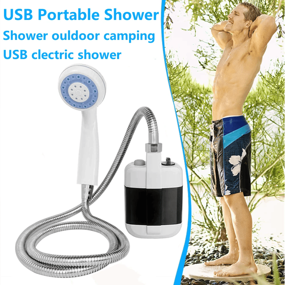 Portable Camping Shower Pump for Travel, RV, Garden & Pet Bathing