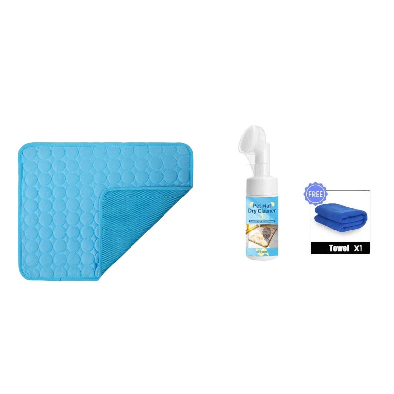 🧊⚡ Summer Sale! No-Water Pet Cooling Mat – Breathable Oxford Fabric, Fits Any Bed/Crate