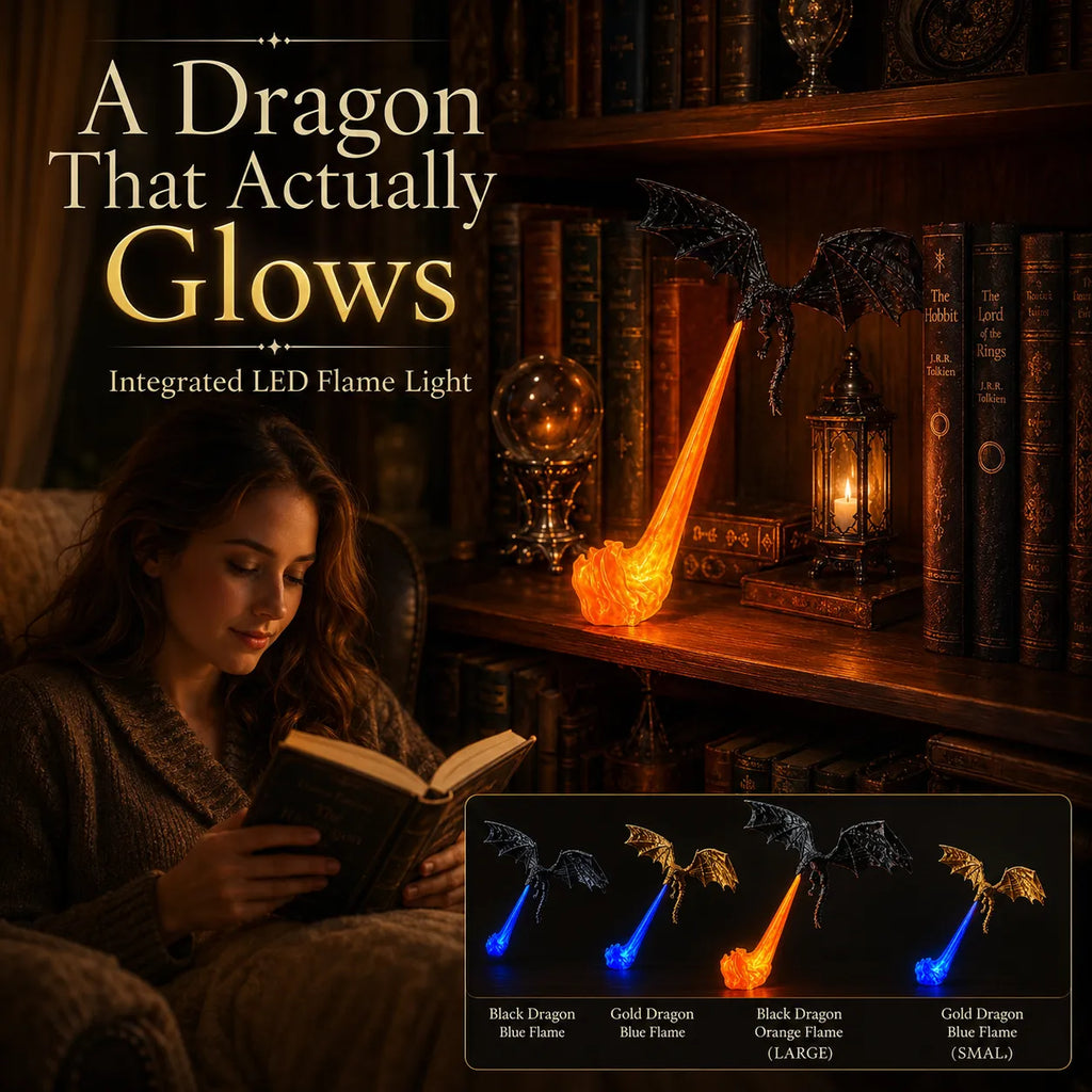 🐉 Dragon Bookshelf Nook Light 🔥