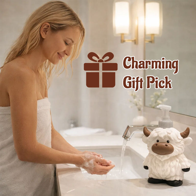 🔥Hot Sale 50% OFF -🐮✨Adorable Highland Cow Bottle for Hand Soap & Shower Gel