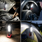 📢📢40% OFF !! ⏰SAKERPLUS Rechargeable Work Light, 3000LM COB LED Magnetic Mechanic Light with 360° Swivel Hook, 180° Adjustable Stand, Flashlight Mode, USB-C Charging, IP54 Water-Resistant for Car Repair, Garage & Camping