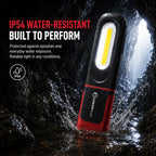 📢📢40% OFF !! ⏰SAKERPLUS Rechargeable Work Light, 3000LM COB LED Magnetic Mechanic Light with 360° Swivel Hook, 180° Adjustable Stand, Flashlight Mode, USB-C Charging, IP54 Water-Resistant for Car Repair, Garage & Camping