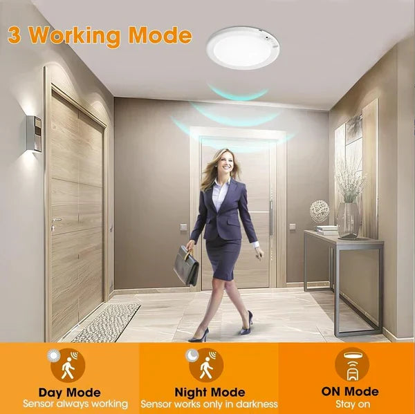 💥Big Sale-50% Off💡Rechargeable Motion Sensor Ceiling Light with Remote - Magnetic Wireless Ceiling Light Battery Powered