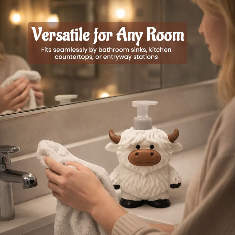 🔥Hot Sale 50% OFF -🐮✨Adorable Highland Cow Bottle for Hand Soap & Shower Gel