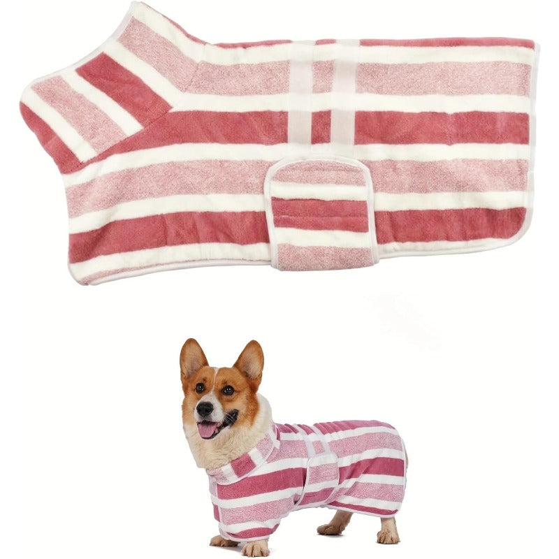 Super Absorbent Dog Bathrobe