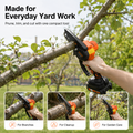 🌿 Cordless Mini Chainsaw – One-Hand Electric Pruning Saw for Branches & Yard Work