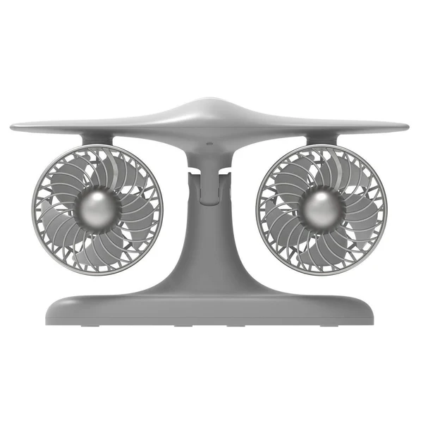 Desktop TwinFan - Compact Double Turbine Desk Fan with RGB Ambient Light for Office & Study