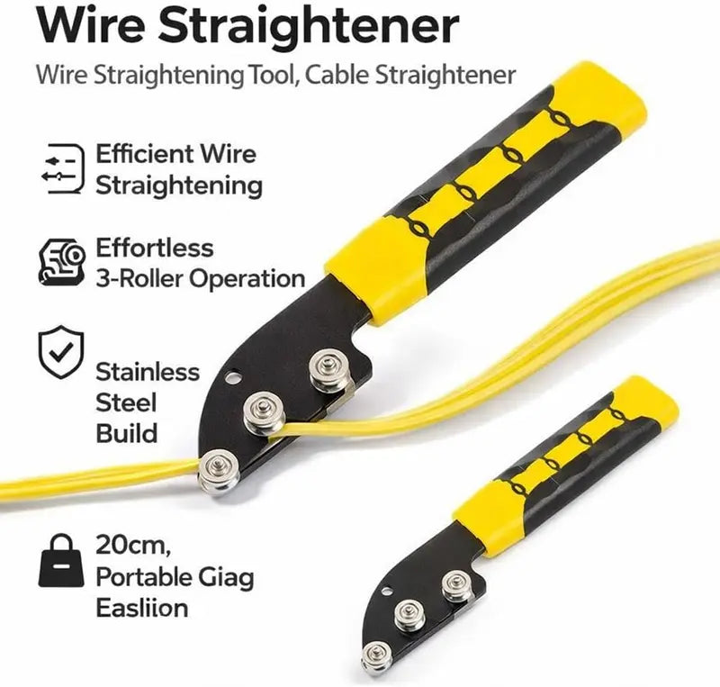 🔧⚡ Stainless Steel Cable Straightener Tool – Straighten Wires Faster, Work Smarter! 💪📏
