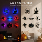 🎃🦇 Assorted Spooky Shape Halloween Backlit Wall Lights