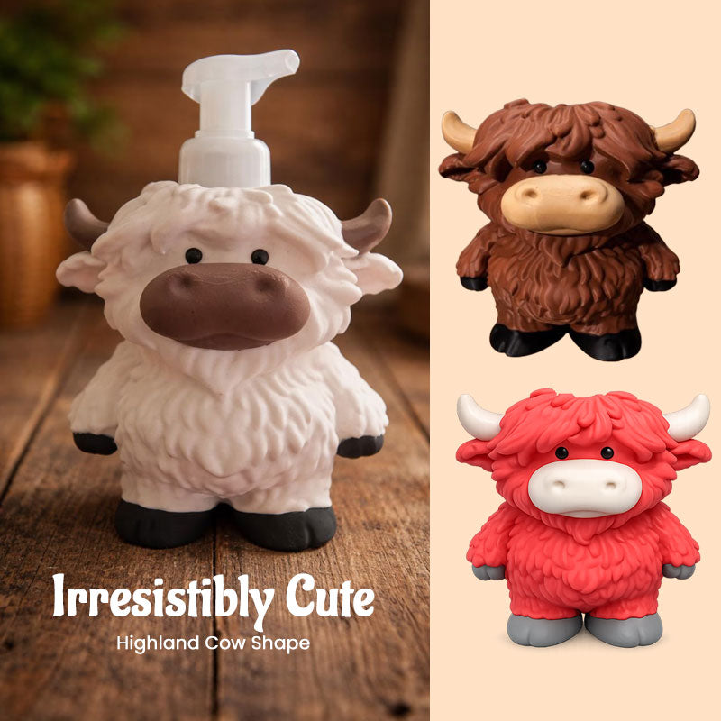 🔥Hot Sale 50% OFF -🐮✨Adorable Highland Cow Bottle for Hand Soap & Shower Gel