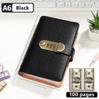 A6 Savings Notebook with Lock - Budget Planner & Organizer