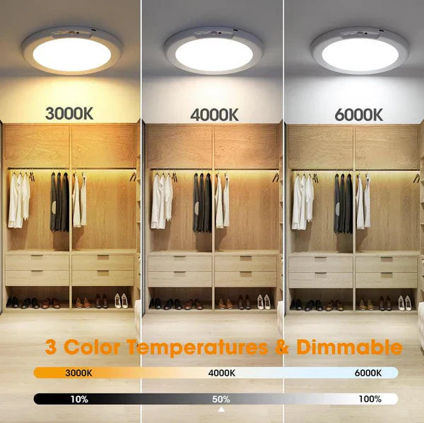 💥Big Sale-50% Off💡Rechargeable Motion Sensor Ceiling Light with Remote - Magnetic Wireless Ceiling Light Battery Powered