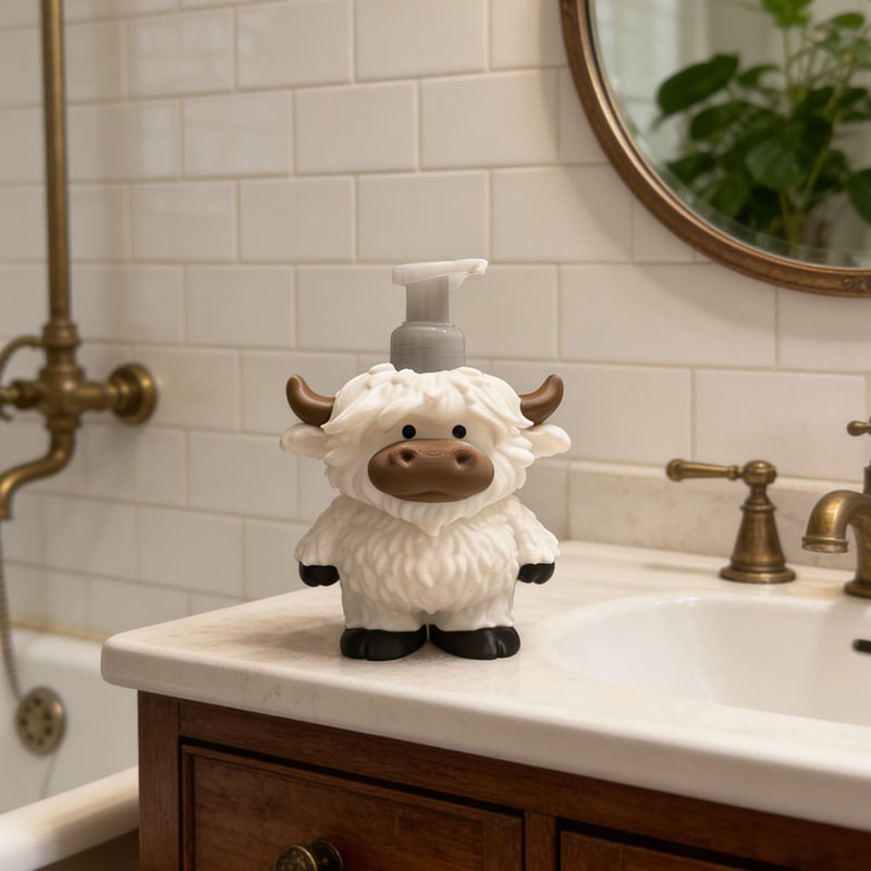 🔥Hot Sale 50% OFF -🐮✨Adorable Highland Cow Bottle for Hand Soap & Shower Gel