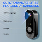 🔥2026 Bestseller🔥Wireless doorbell camera: 1080P, 170° angle, 4.3-inch screen, IPX65 outdoor waterproof rating, night vision