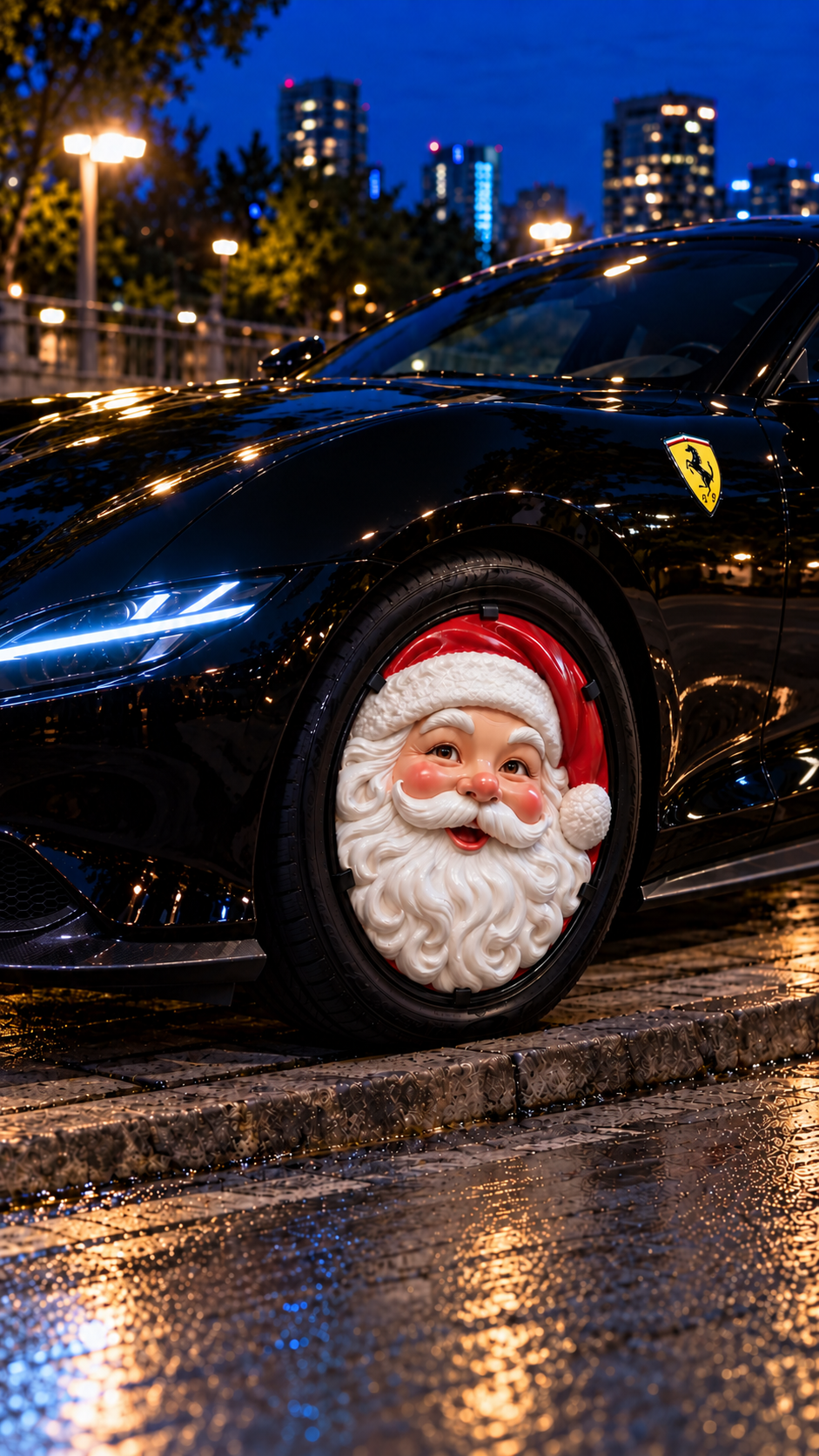 Christmas Face Wheel Cover 2026