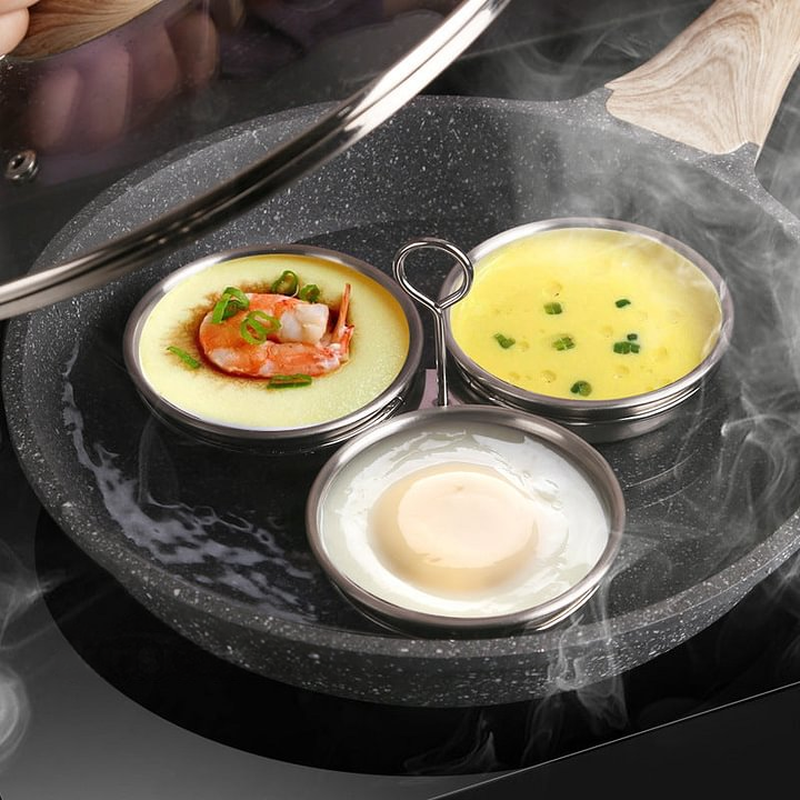 🥚 304 Stainless Steel Egg Cooker – Premium Food-Grade, Sturdy Mold Frame & Easy Unmolding ✨