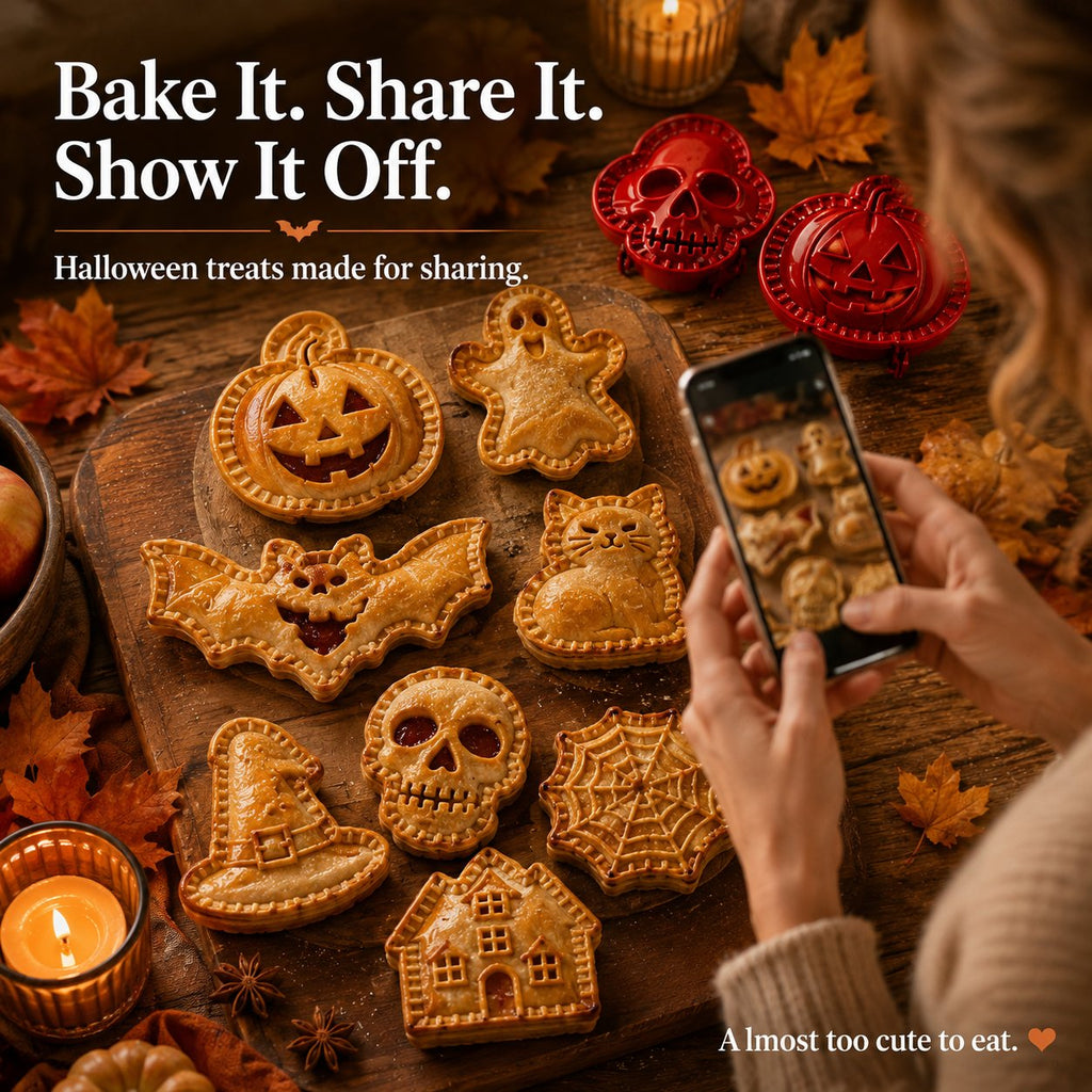 🎃 Spooky Halloween Hand‑Pie Press Set | 8 Unique Spooky Shapes for Festive Party Pastries