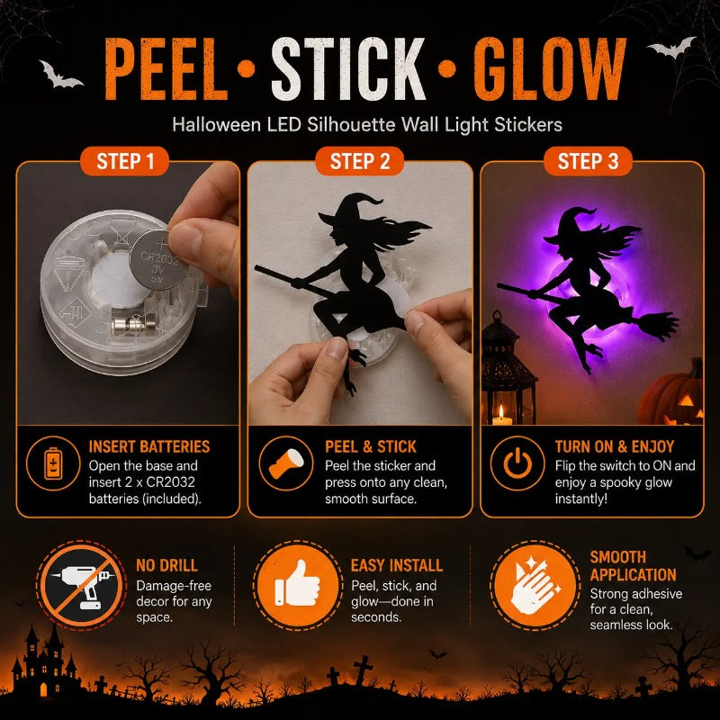 Halloween LED Silhouette Lights