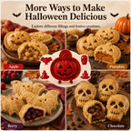 🎃 Spooky Halloween Hand‑Pie Press Set | 8 Unique Spooky Shapes for Festive Party Pastries