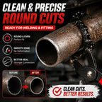 🔧 Chain Exhaust Pipe Cutter | Spark-Free 360° Manual Tube Cutting Tool