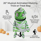Musical Animated Mummy Children's Halloween Trick or Treat Bag