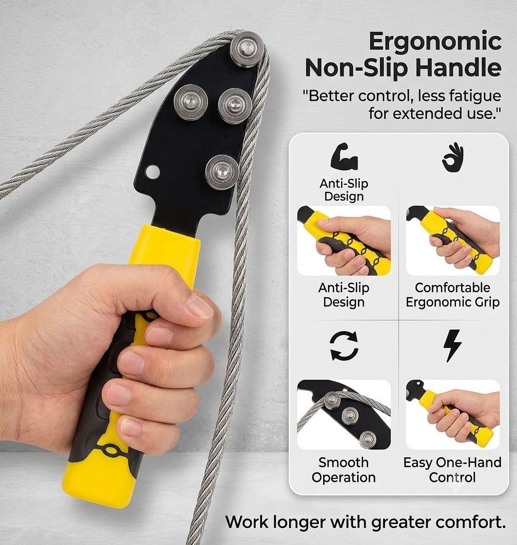 🔧⚡ Stainless Steel Cable Straightener Tool – Straighten Wires Faster, Work Smarter! 💪📏
