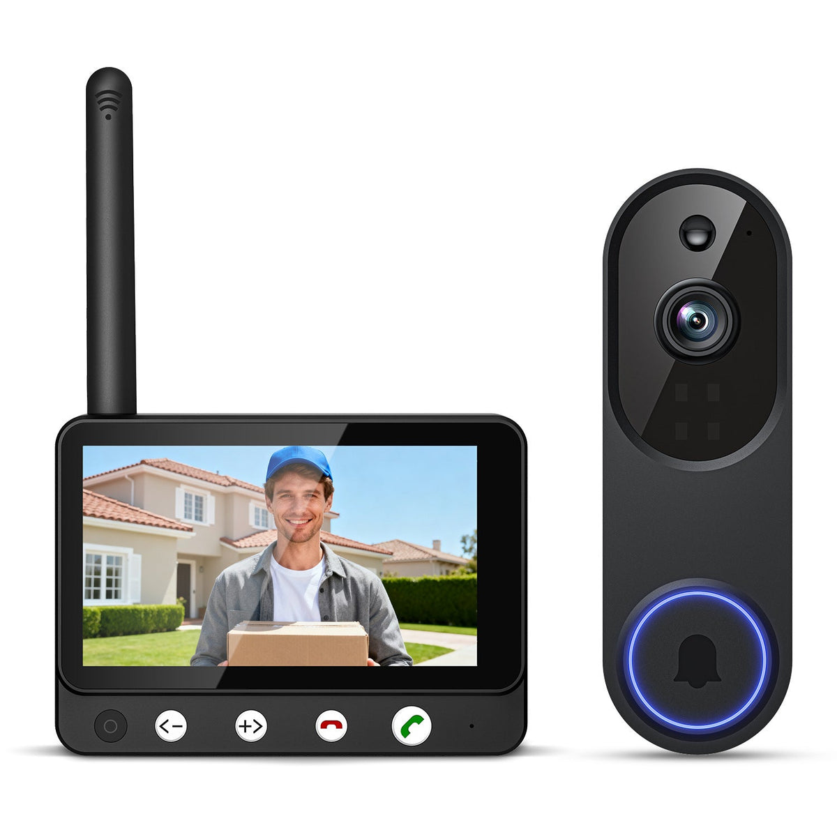 1080p Smart Video Doorbell Camera - Home Security Monitoring
