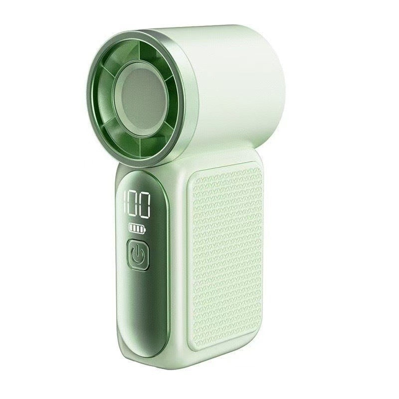🌬️ Turbo Handheld Fan – LED Display, 6 Speeds, 3000mAh 🔋