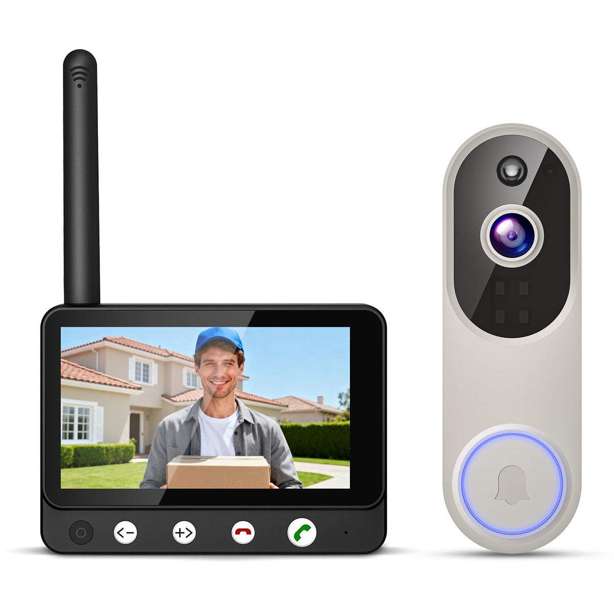 1080p Smart Video Doorbell Camera - Home Security Monitoring