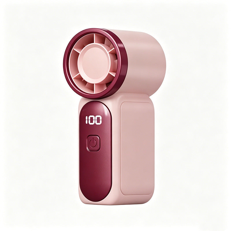 🌬️ Turbo Handheld Fan – LED Display, 6 Speeds, 3000mAh 🔋