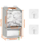 2-in-1 Durable Plastic Grocery Bag Holder, Organizing Kitchen Storage Organizer