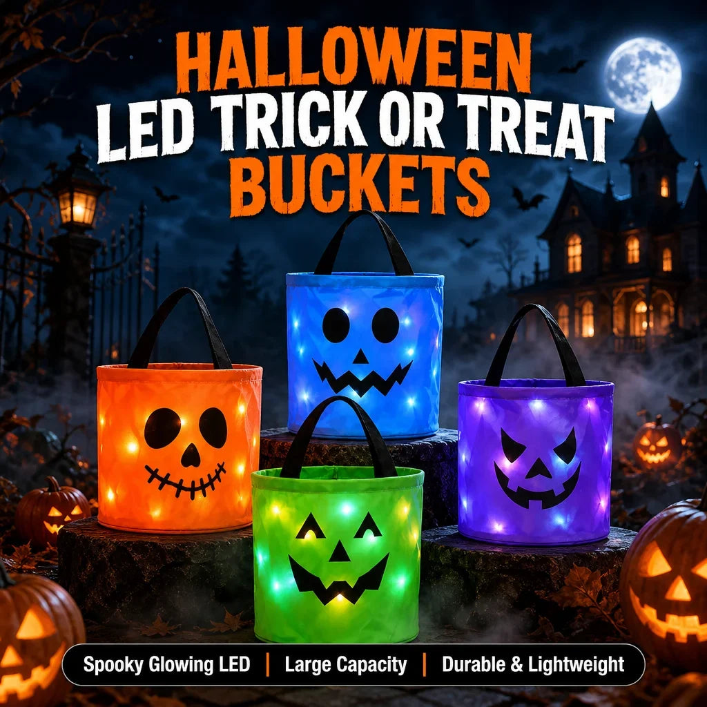 LED Halloween Candy Bucket