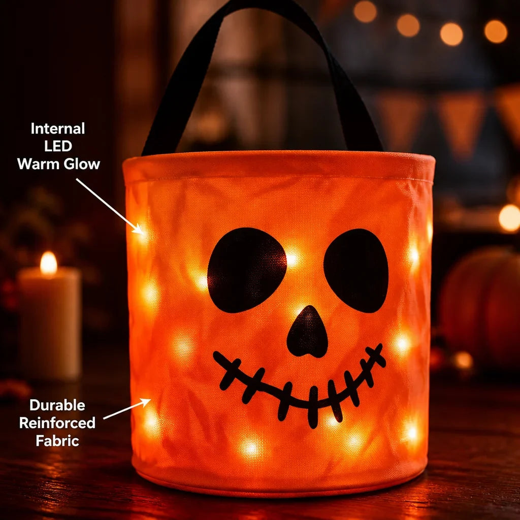 LED Halloween Candy Bucket