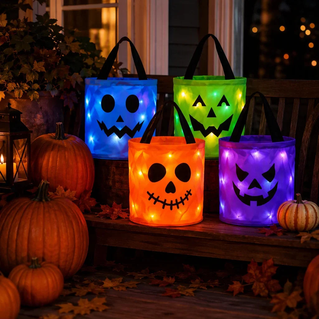 LED Halloween Candy Bucket