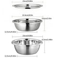 [DealsForYouDays] Multifunctional cutting machine,3-In-1 Stainless Steel Multi-Functional Strainer Set, Includes Basin/sieve/cutter, Ideal for Washing Rice Fruits Vegetables Kitchen Essentials