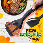 📢📢30% OFF !! ⏰2 In 1 Grip Flip Tongs
